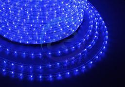 Дюралайт LED, эффект мерцания (2W) - синий, 36 LED/м, бухта 100м