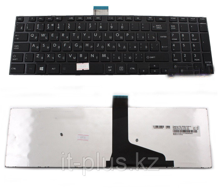 Клавиатура для ноутбука Toshiba Satellite S50, 9Z.N7USU.M0R/ RU, черная