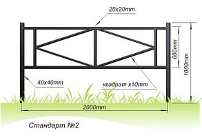 Ограждение тип. Стандарт №2