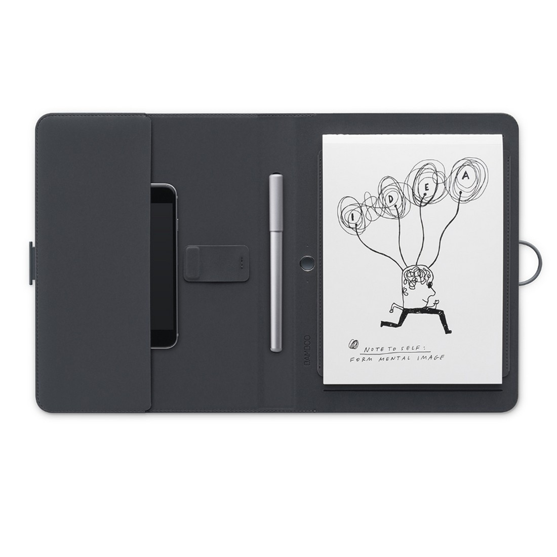 Графический планшет (Автономное перо + блокнот) Wacom Bamboo Spark (CDS-600С) Серый