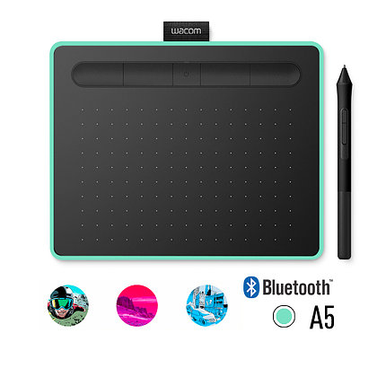 Графический планшет Wacom Intuos Medium Bluetooth (CTL-6100WLE-N) Зелёный, фото 2