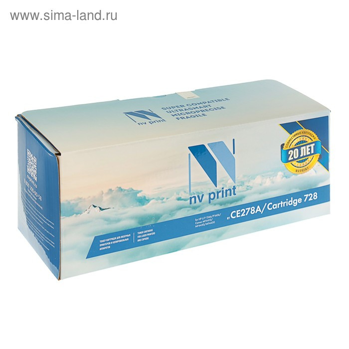 Картридж NV PRINT CE278A/728 для HP LJ P1566/P1606/M1536 и Canon MF4410/4430/4450 (2100k)