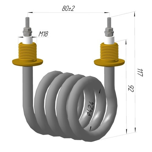 ТЭН 86А10/2,7 J220 РБ