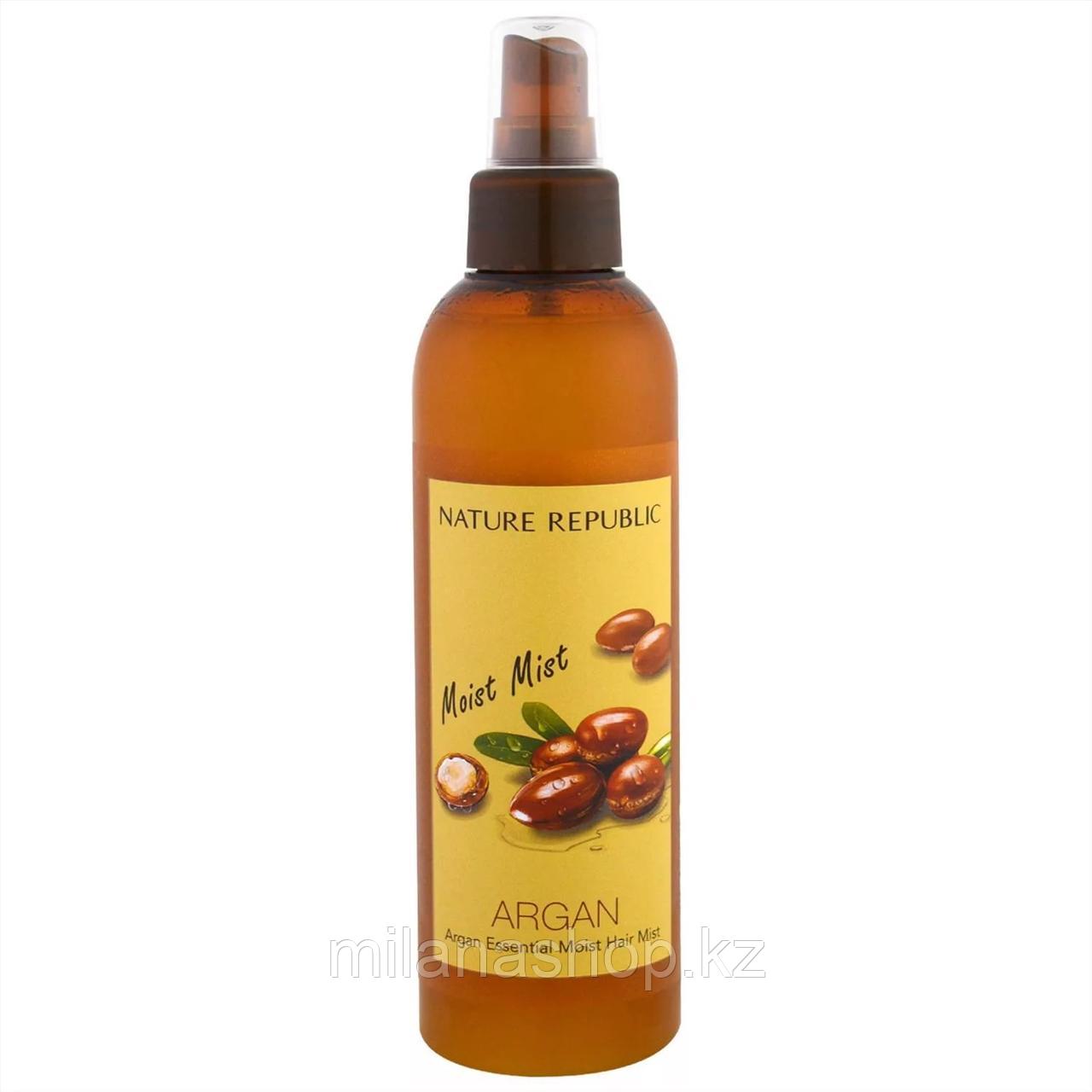 Nature Republic Argan Essential Moist Hair Mist - Мист для волос с аргановым маслом