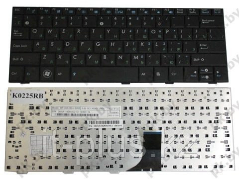 Клавиатура для ноутбука Asus EEE PC 1005/ 1008/ 1001/ RU, черная