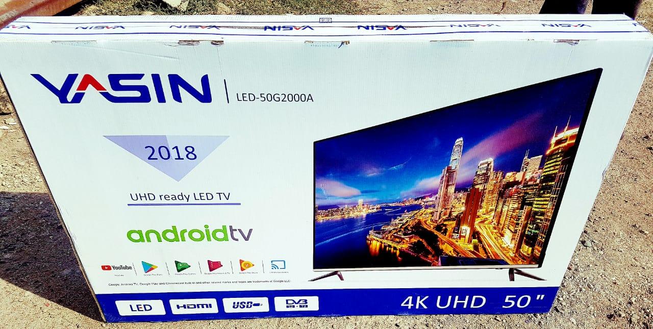 Телевизор YASIN LED-55G2000 SMART, WI-FI, 4K, Android TV