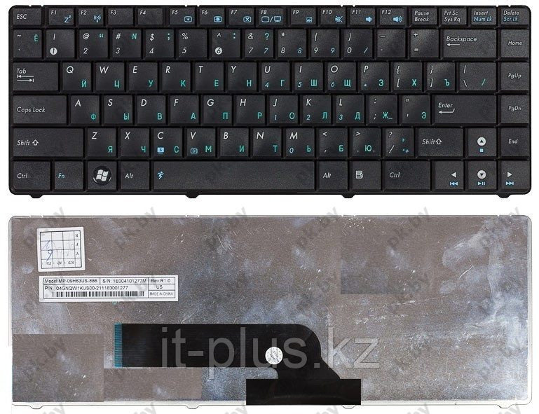 Клавиатура для ноутбука Asus K40/ RU, черная
