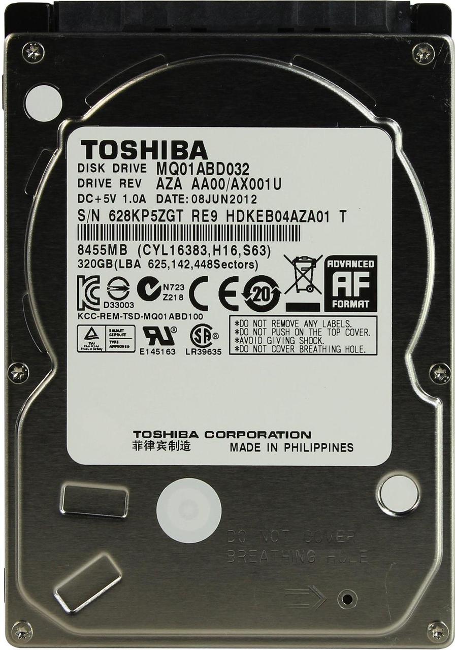 Жесткий диск Toshiba 320GB 5400rpm 8MB MQ01ABD032 2.5" SATAII 