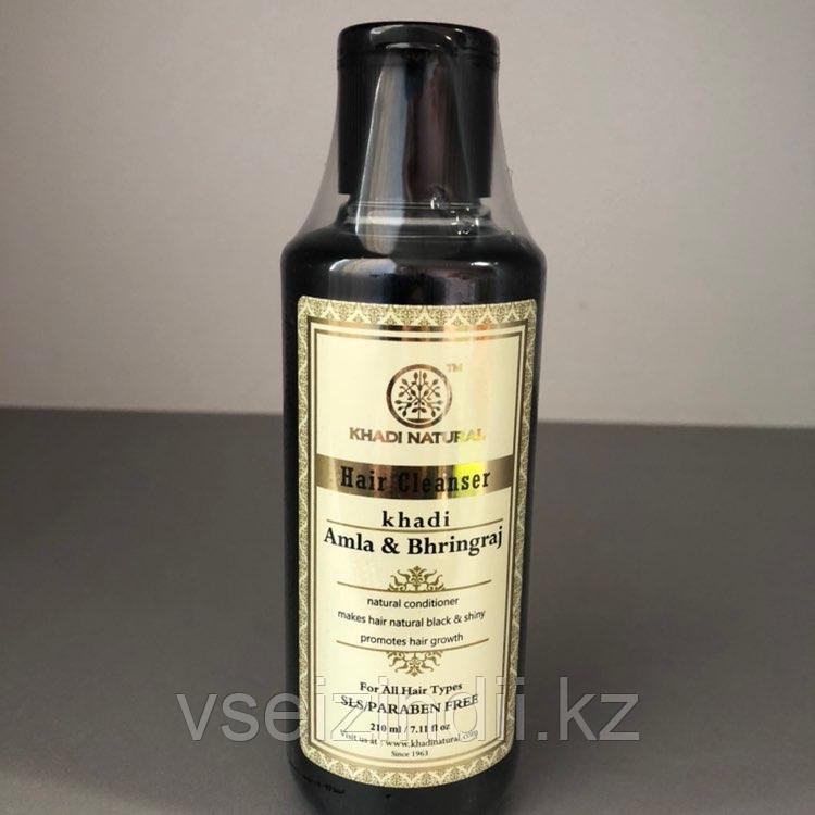 Шампунь KHADI Амла и Бринградж без СЛС и Парабенов (Amla & Bhringraj SLS FREE PARABEN FREE), 210 мл.