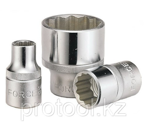Головка торцевая 8мм 1/2" 12-гранная L38мм F-54908 "FORCE", фото 2