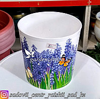 Пластиковый горшок для орхидей "Соломон". Цвет: Белый. Объем: 1.6л