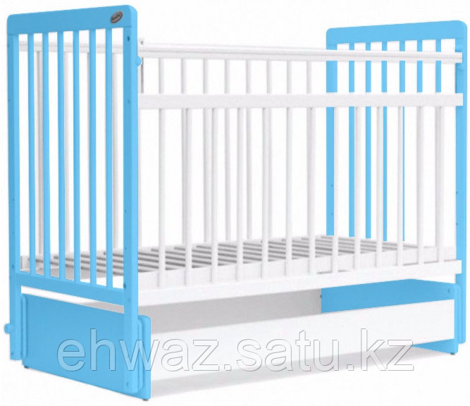 Кровать детская Bambini Евро стиль М 01.10.05 Бело-голубой