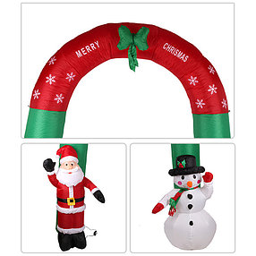 Надувная фигура "Дед Мороз" 5 м  и "Снеговик" 5 м, "Арка, снеговик, дедмороз" 2,4м, фото 2