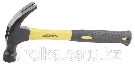 Молоток-гвоздодер 680 г с фиберглассовой рукояткой, STAYER Professional 2026, фото 2