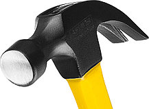 Молоток-гвоздодер с фиберглассовой рукояткой 450 г, STAYER Fiberglass, фото 2