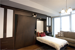 две встроенные  откидные кровати