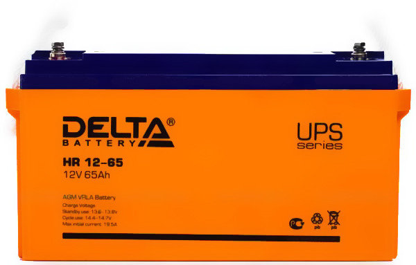 Аккумуляторная батарея Delta HR 12-65, фото 2