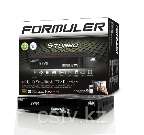 Спутниковый ресивер Formuler 4K S Turbo Pro (UHD) 2 Гб (DDR4) - фото 2 - id-p57357198