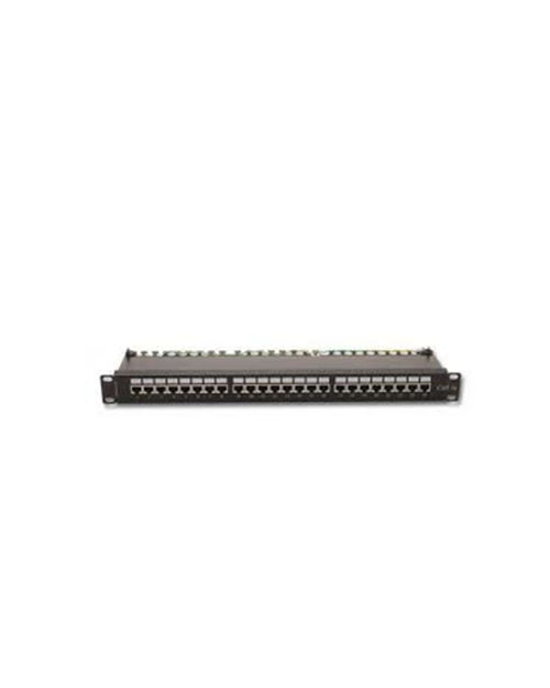 175212412 Premium Line Патч-панель экранированная, 24 порта Кат. 5е, 19" Dual Type IDC, цвет черный