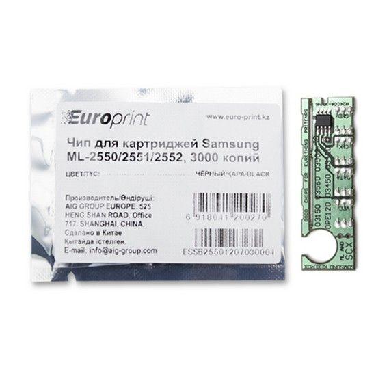 Чип Europrint Для картриджей Samsung ML-2550/2551/2552 3000 страниц.