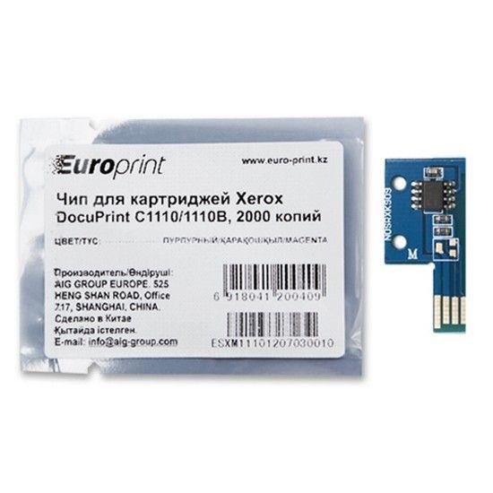 Чип Europrint Для картриджей Xerox DocuPrint C1110/1110B Пурпурный 2000 страниц.