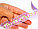 Декоративная лента для одежды с кружевами, фиолетовая с цветочками, 1.5 см (ширина), фото 2