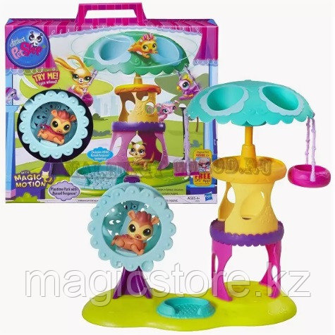 Littlest Pet Shop Playtime Park with Russell Ferguson Playset, Hasbro Игровой набор Парк развлечений
