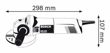 Болгарка Bosch GWS 1000 - фото 4 - id-p57377307