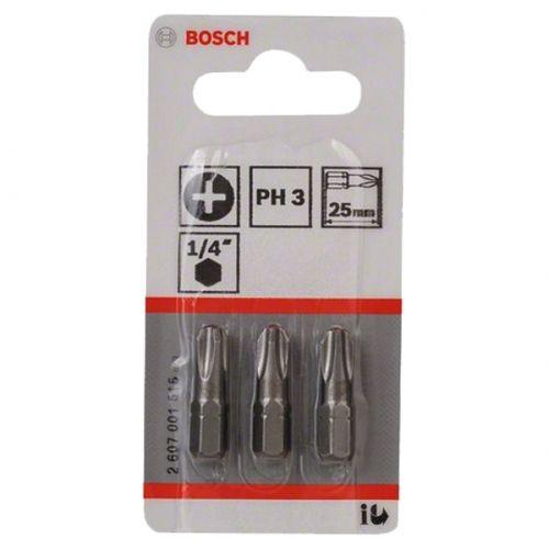 Бита Bosch Extra-Hart PH 3 x 25 мм, 3 шт - фото 3 - id-p57377633