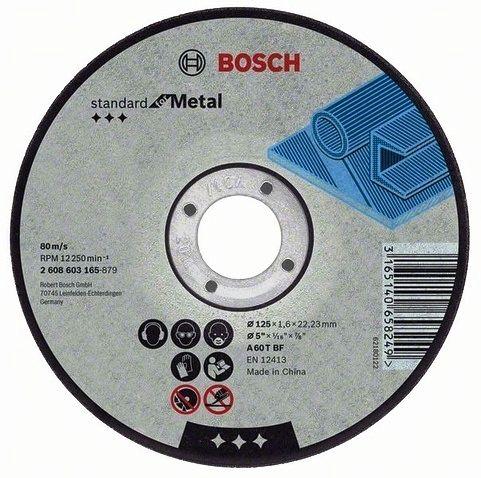 Отрезной круг Bosch Standard for Metal 125x1.6 мм - фото 2 - id-p57377700