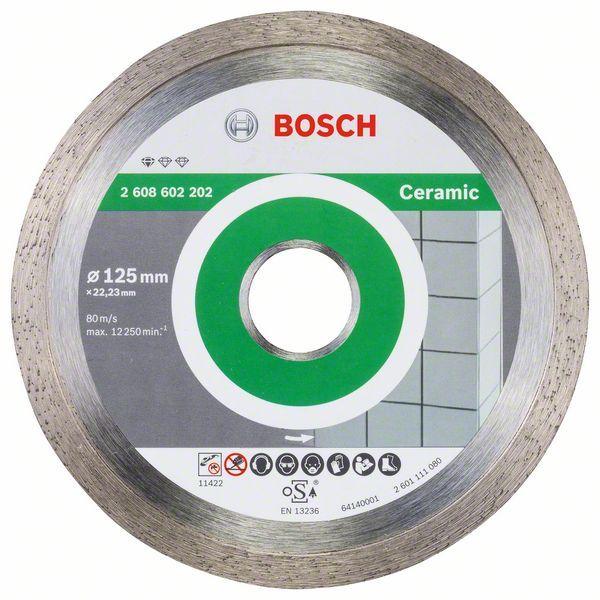 Алмазный отрезной круг по керамике Bosch Standard for Ceramic 125x22.23x1.6x7 мм - фото 2 - id-p57377717