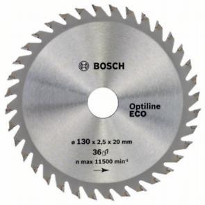 Пильный диск Bosch Optiline Wood ECO 130 x 20/16, Z36 - фото 2 - id-p57377747