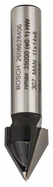 Пазовая V-образная фреза Bosch Standard for Wood 8x11x60 мм - фото 2 - id-p57377783