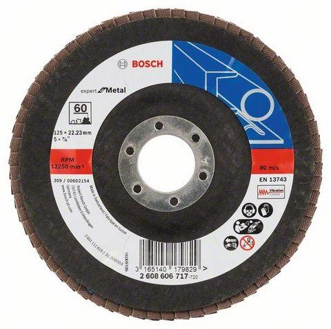 Лепестковый шлифовальный круг угловой Bosch Expert for Metal K 60, 125 мм - фото 2 - id-p57377819