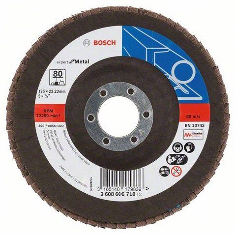 Лепестковый шлифовальный круг угловой Bosch Expert for Metal K 80, 125 мм - фото 2 - id-p57377821