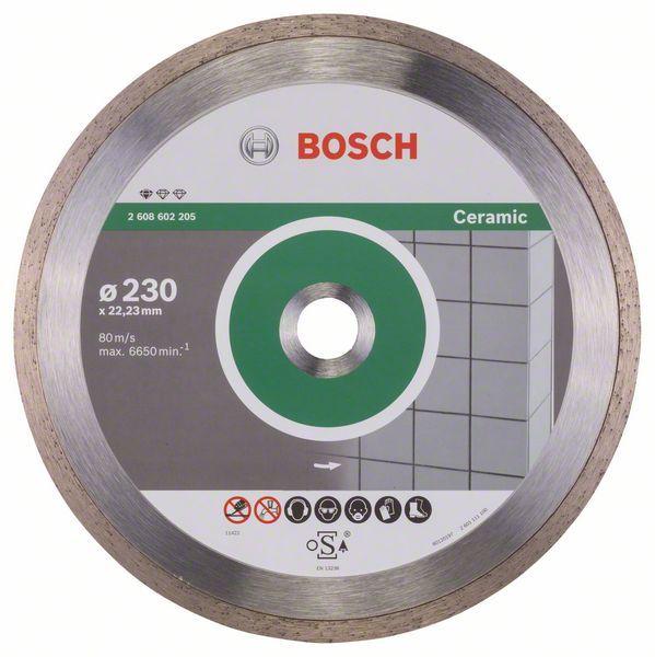 Алмазный отрезной круг по керамике Bosch Standard for Ceramic 230x22.23x1.6x7 мм - фото 2 - id-p57377931