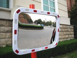 Прямоугольные обзорные зеркала со светоотражающей рамкой - фото 2 - id-p57381125