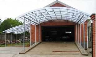 Арочные навесы из поликарбоната.