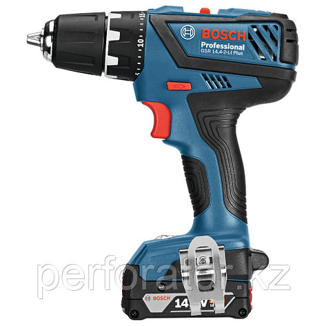 Bosch GSR 14,4-2-LI Plus Professional (2.0 Ah x 2, Case) в Казахстане, фото 2