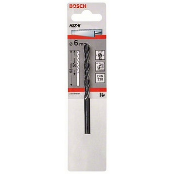 Свёрло по металлу HSS-R, DIN 338 Bosch 6x57x93мм в Казахстане, фото 2