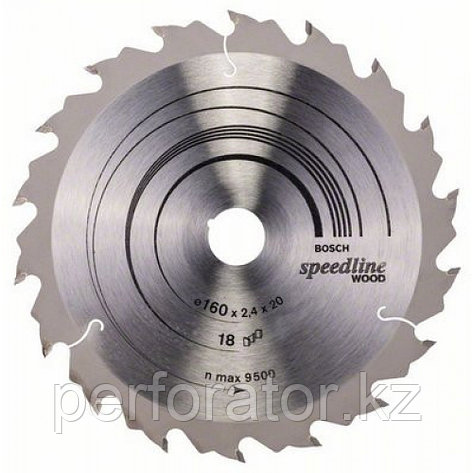 Пильный диск Speedline Wood 160 x 20 x 2,4 mm, 18 в Казахстане, фото 2
