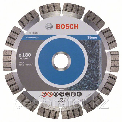 Алмазный отрезной круг Best for Stone 180 x 22,23 x 2,4 x 12 mm в Казахстане, фото 2