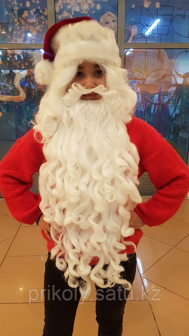 Борода Деда Мороза + парик - фото 1 - id-p57387684