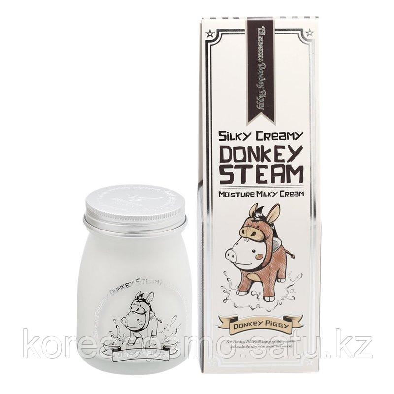 Elizavecca Увлажняющий паровой крем с молоком ослиц Silky Creamy Donkey Steam Moisture Milky Cream 100мл