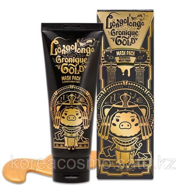 Золотая маска с коллоидным золотом Elizavecca Hell-Pore Longolongo Gronique Gold Mask Pack 100мл