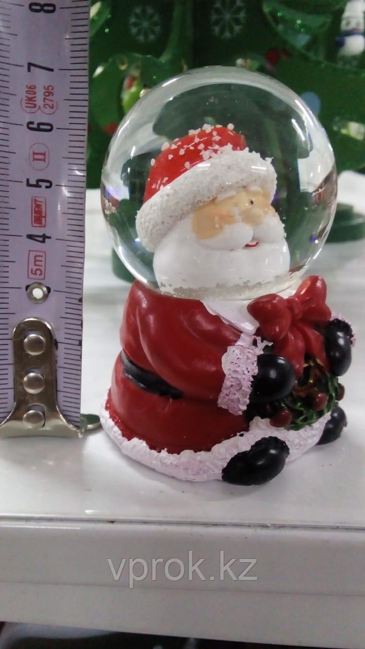 Шар со снегом "Дед Мороз" (7 см) - фото 2 - id-p57390716