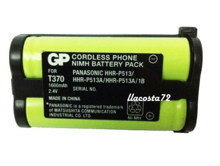 Аккумулятор GP T 370 2,4v 1600mAh аналог Panasonic HHR-P513 - фото 1 - id-p57393945