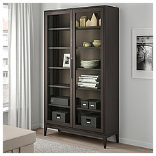 Шкаф-витрина РЕЖИССЁР коричневый ИКЕА, IKEA, фото 2