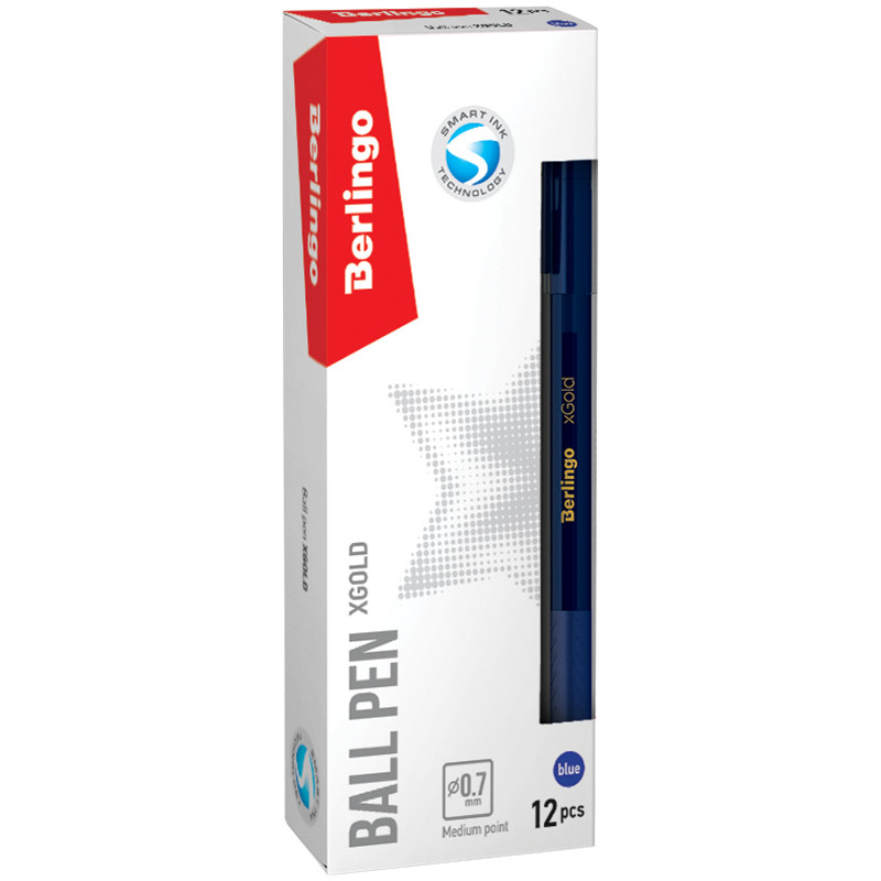 Ручка шариковая Berlingo "x Cold" синяя, игольчатый стержень, 0,7 мм, грип - фото 3 - id-p57424921