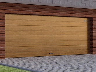 Гаражные секционные ворота с торсионным механизмом  RSD02